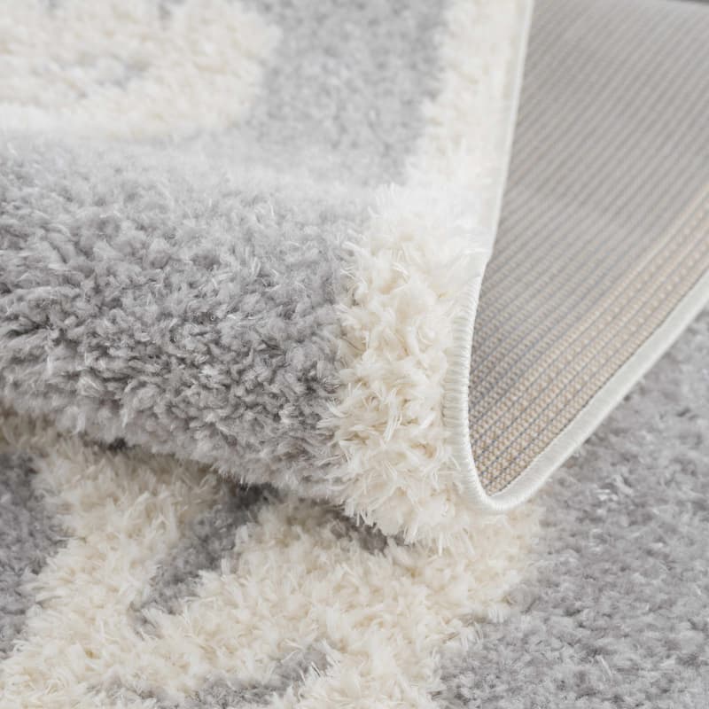 Hauteloom Cansu Living Room, Bedroom Area Rug - Contemporary - Plush Pile - Black - 2' x 3'