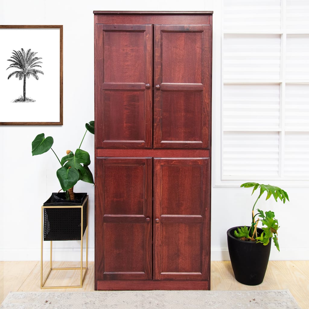 Concepts in Wood Storage Cabinet, 72 inch with 5 Shelves