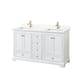 Option White / Giotto Quartz Top / Brushed Gold Hardware