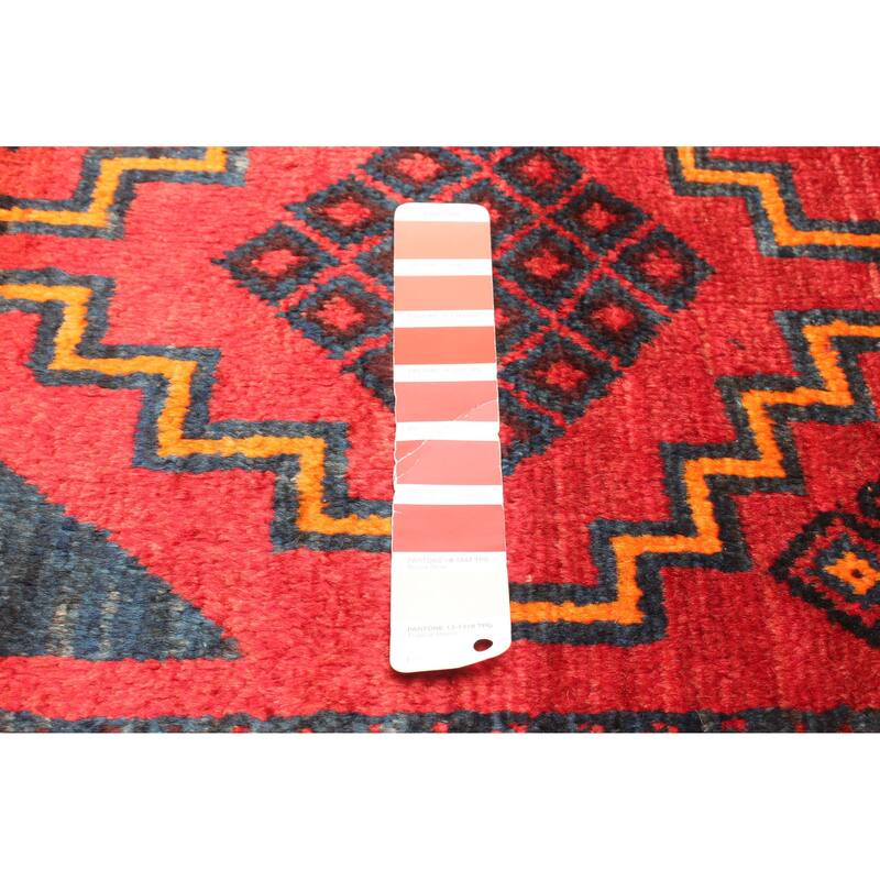 ECARPETGALLERY Hand-knotted Melis Vintage Red Wool Rug - 4'4 x 7'7