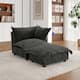 Option Corner Sofa+Ottoman-Dark Grey