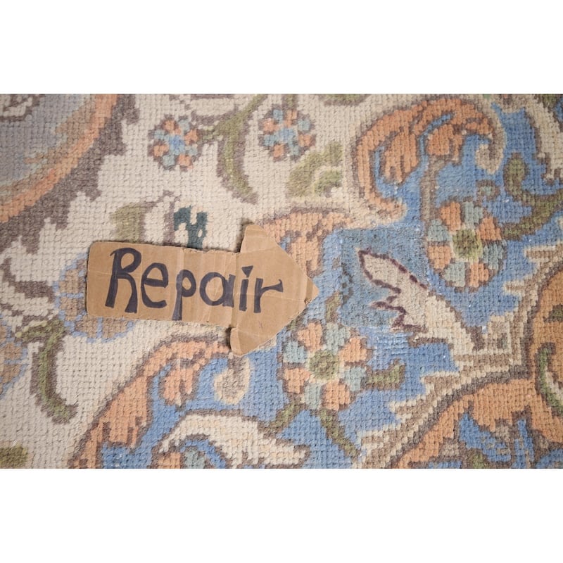 Gray Tabriz Persian Vintage Area Rug Handmade Traditional Wool Carpet - 8'5"x 11'2"
