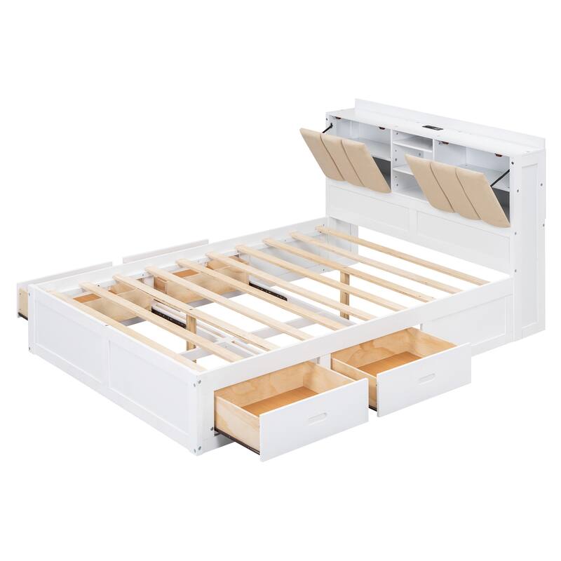 Elegant Design Full Size Platform Bed Upholstered Bed