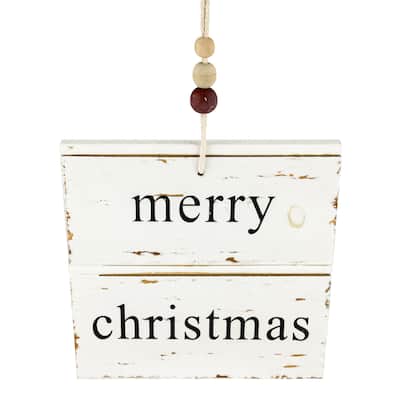 8" Reclaimed Wood Merry Christmas Wall Sign