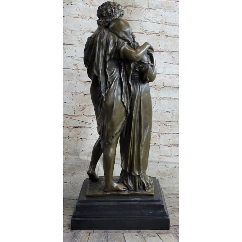 Romantic Lovers Romance Anniversary Wedding Slow Dance Bronze Sculpture Statue