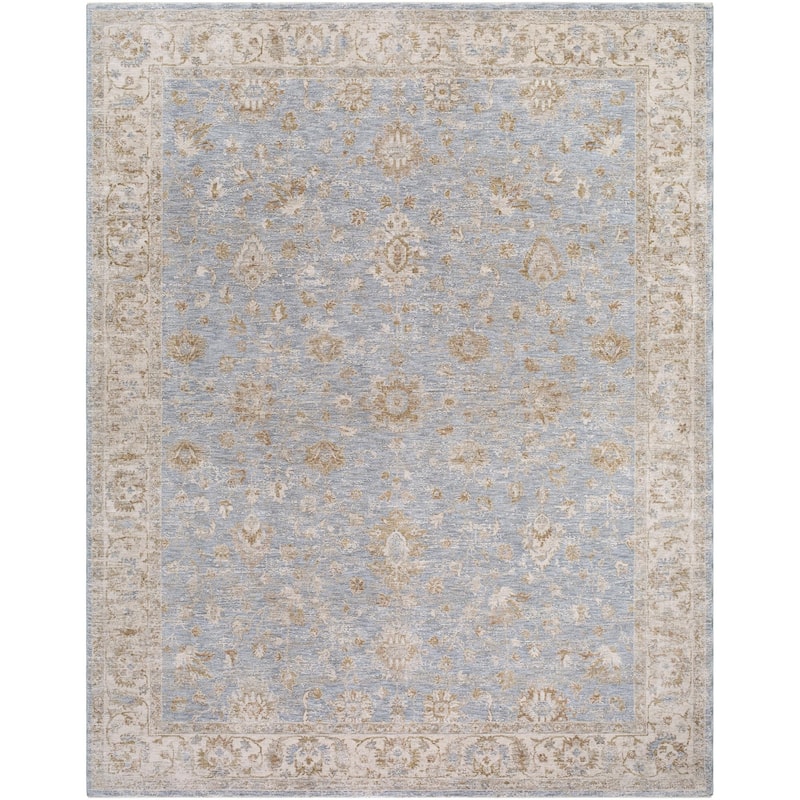 Livabliss Da Vinci Traditional Area Rug - Blue - 5'3" x 5'3"