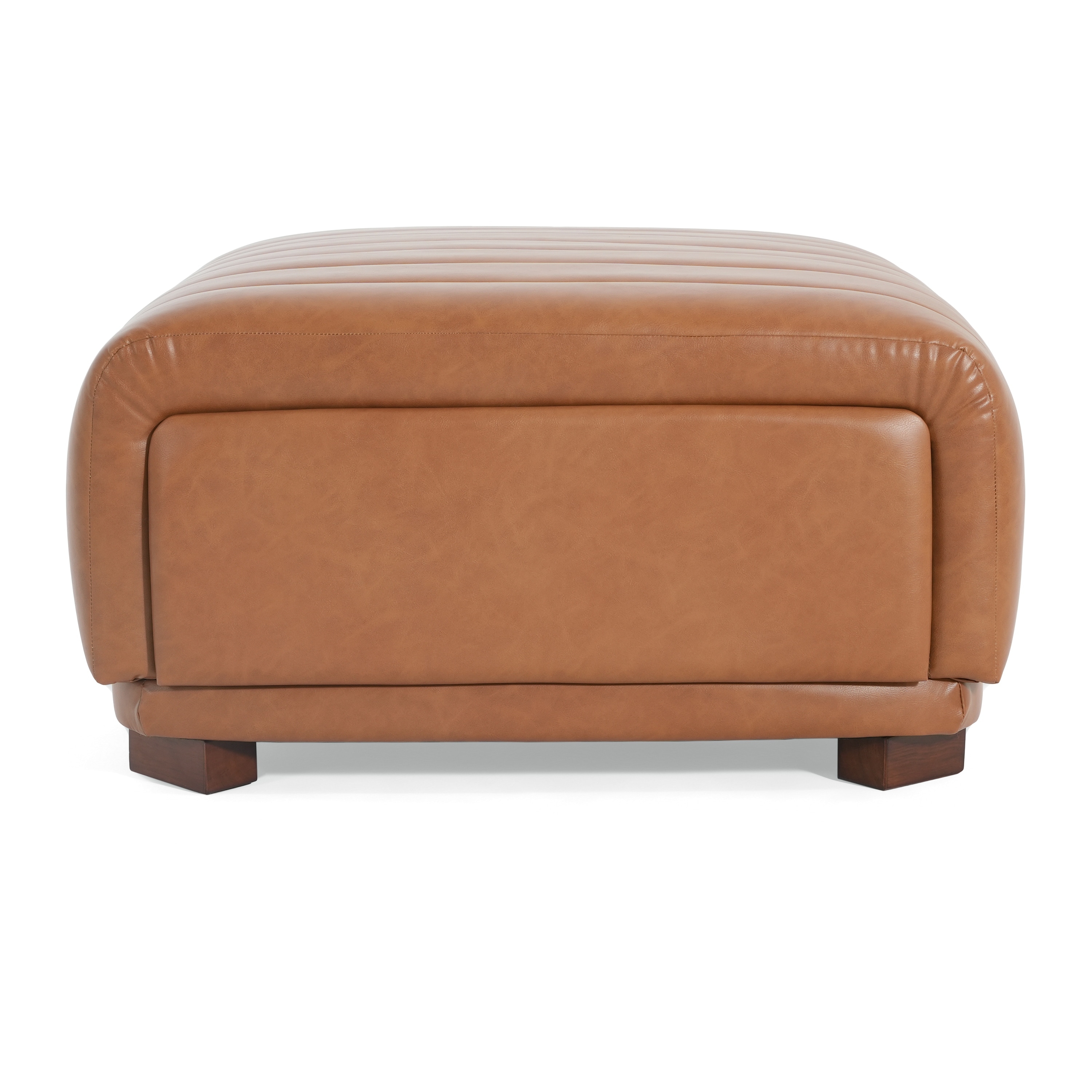 Christopher Knight Home - Zaka Faux Leather Channel Tufted Ottoman