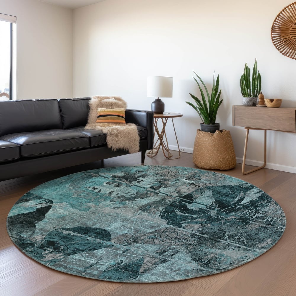 Premium Washable Super Soft Solid Abstract Mayfield Rug