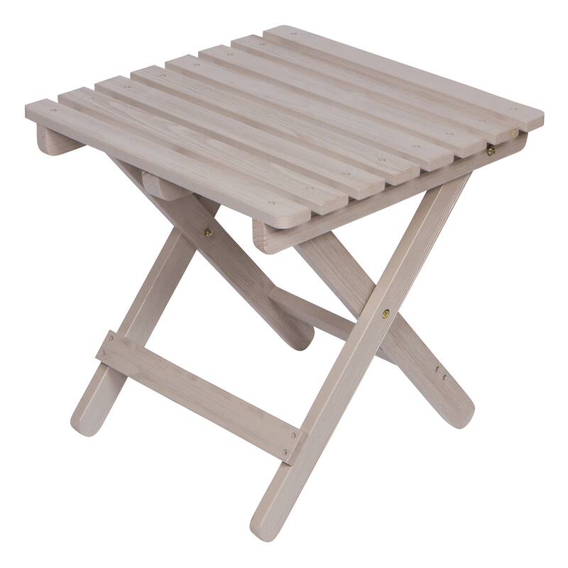 Laguna Assembled Square Folding Table - 19 W x 19 L x 19 H - Grey
