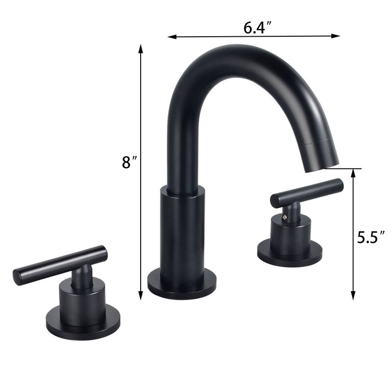 Clihome 8 Inch Widespread Bathroom Sink Faucet