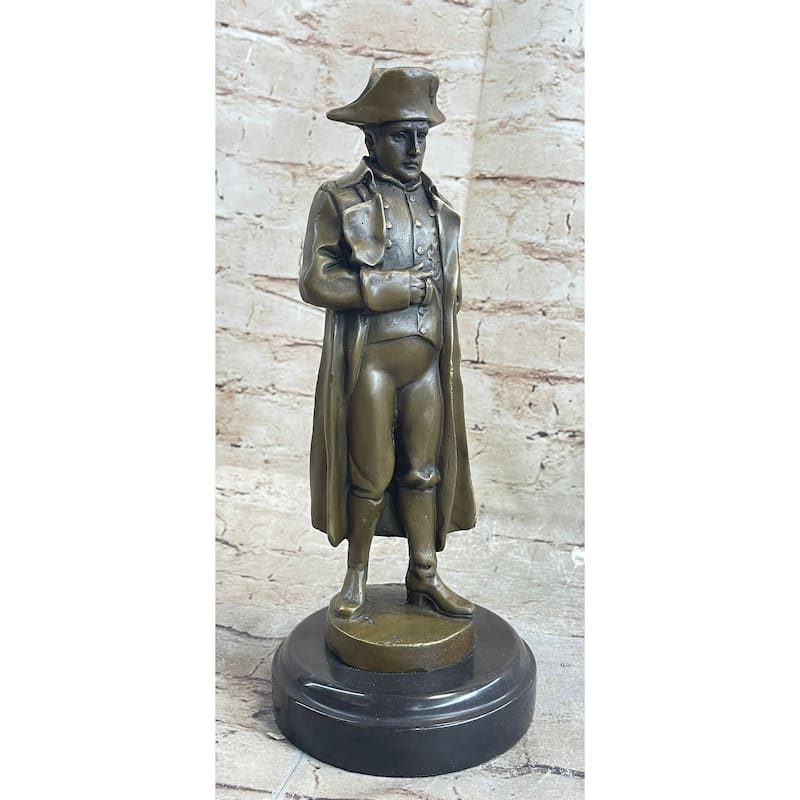 Napoleon Bronze Statue Sculpture Figure Signed Milo French Decor 11 Inches X 5 Inches