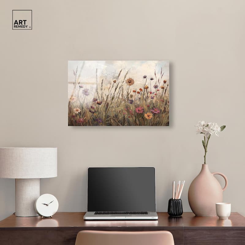 Vintage Blooms II Acrylic by Art Remedy, Ready to Hang