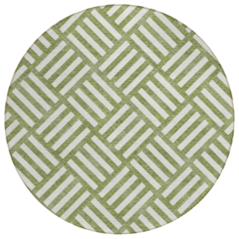 HomeRoots Geometric Transitional Rectangle Outdoor Rug