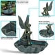 preview thumbnail 3 of 10, Fairy Shell Outdoor Water Fountain Garden & Backyard Feature - 30"