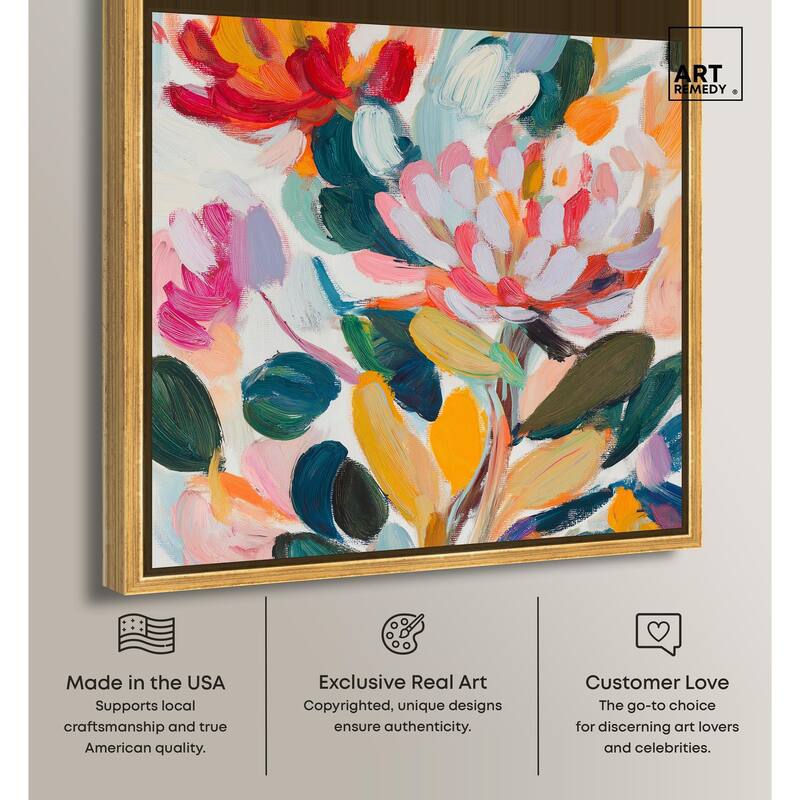 Lively Flora II Canvas by Art Remedy