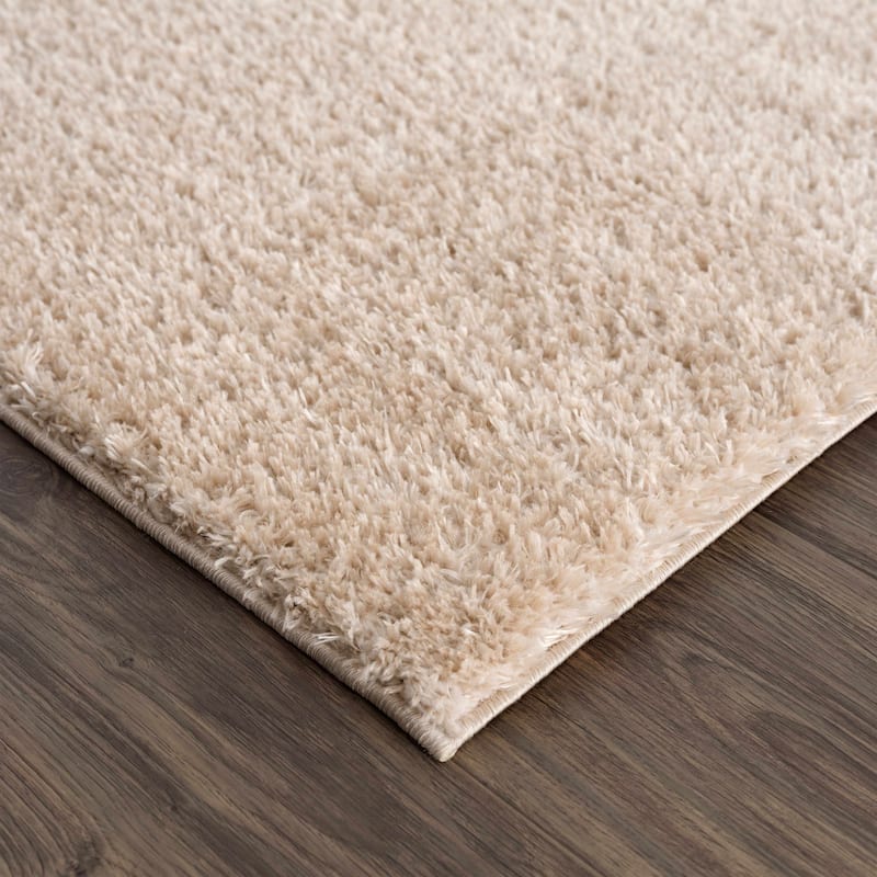 Hauteloom Heavenly Solid Shag Shaggy High Pile Area Rug