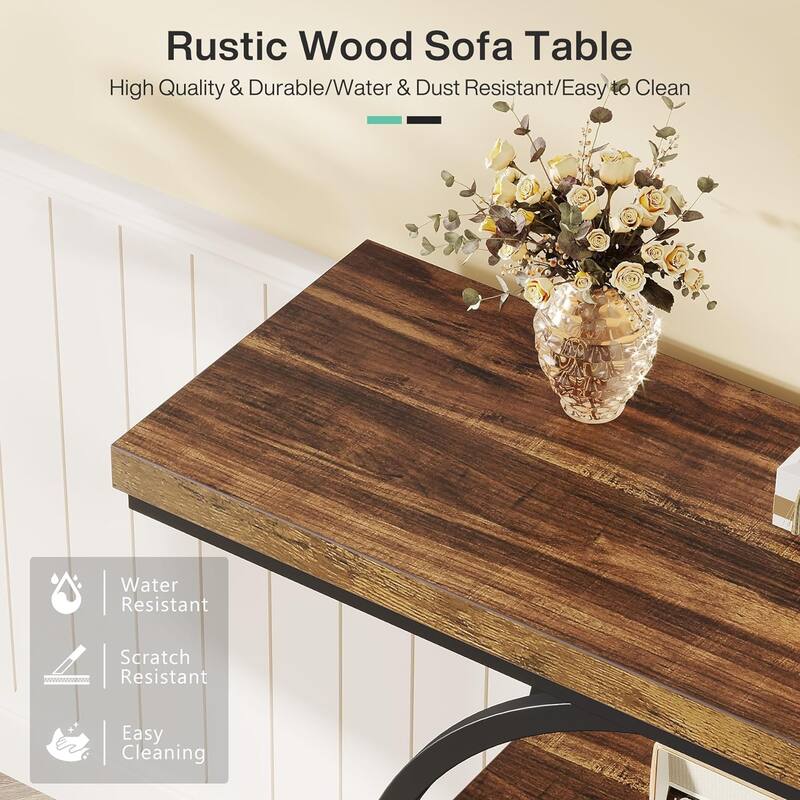 4-Tier Sofa Table Entryway Table, Console Table