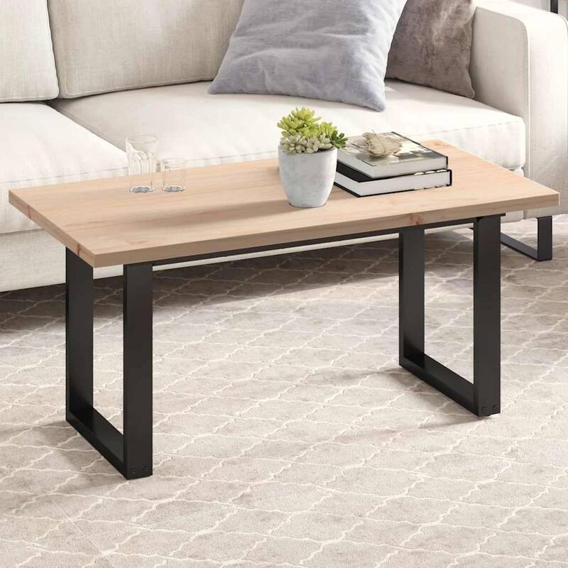 vidaXL Table Top Natural Wood Solid Pine Wood - Brown-100 x 50 x 2