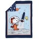 preview thumbnail 3 of 5, Bedtime Originals Astronaut Snoopy 5-Piece Navy/Blue Space Toddler Bedding Set