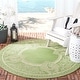 preview thumbnail 5 of 99, SAFAVIEH Courtyard Abaco Floral Border Indoor/ Outdoor Area Rug 5'3" x 5'3" Round - Olive/Natural