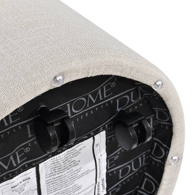 Cottage 21.5" Wide Upholstered Barrel Swivel Rolling Dining Chairs with Hidden Casters