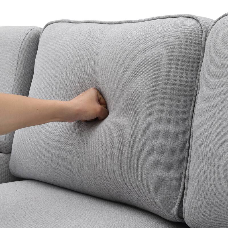 Cotton Linen Sofa with USB: Modern Comfort with Storage