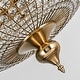 preview thumbnail 16 of 33, Retro French 4/5-Light Antique Brass Globe Crystal Chandelier Kitchen Island Pendant