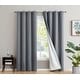 preview thumbnail 19 of 74, Dakota Complete Blackout Drapery Heavy Thermal Insulated Efficient Window Curtain Grommet Panels, 2 Panels 52 W x 84 L per panel - Set of 2 - Grey