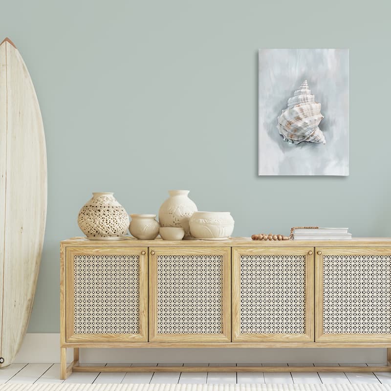 Stupell Conch Seashell Mirage Canvas Wall Art Design By Ramona Murdock