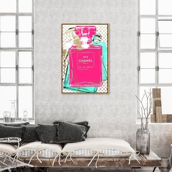Oliver Gal 'Luxury Perfume Neon' Fashion Pink Wall Art Canvas Print - Bed  Bath & Beyond - 33003967