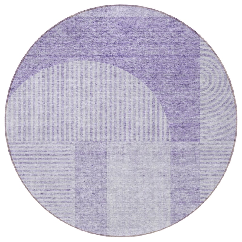 HomeRoots Geometric Transitional Rectangle Outdoor Rug