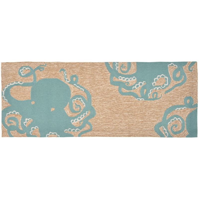 Liora Manne Frontporch Octopus Indoor/Outdoor Rug