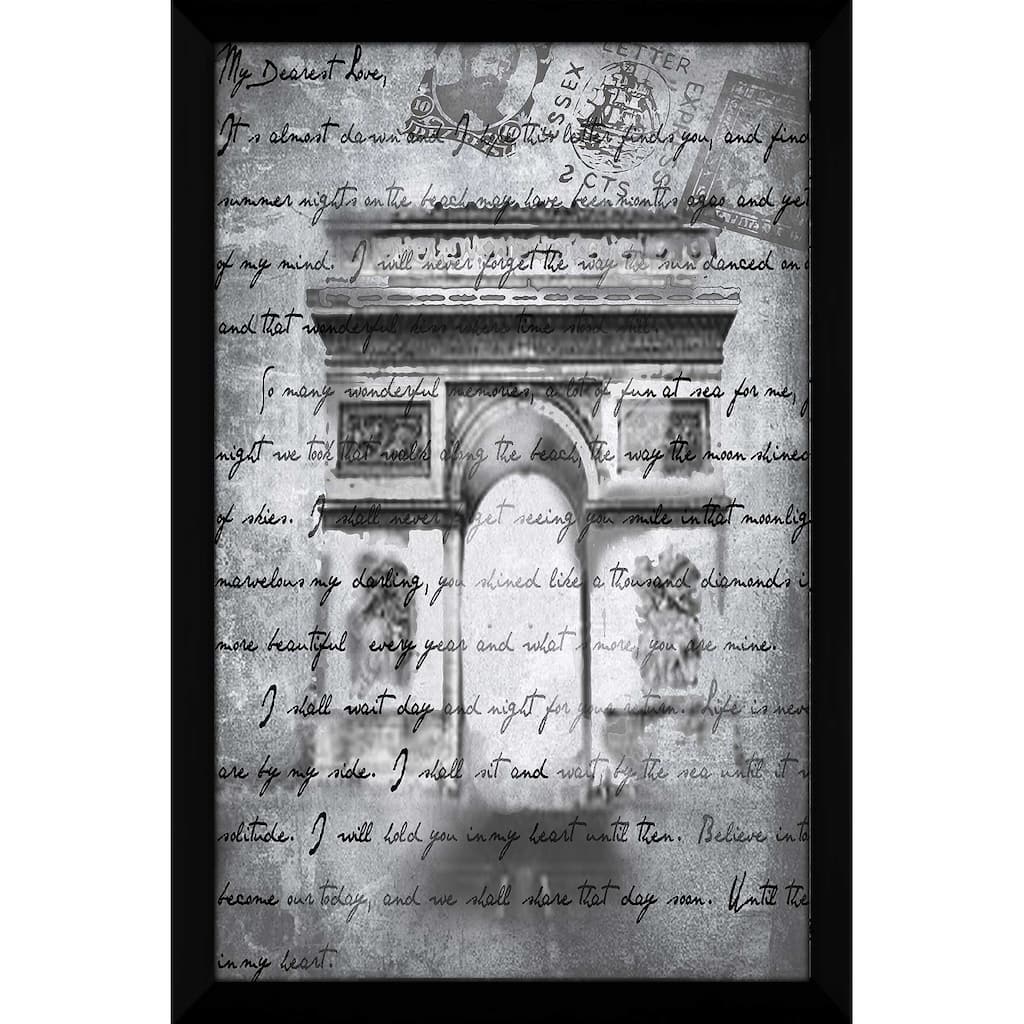 "Vintage Paris 1 in Grey" by Jodi Print on Acrylic