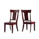Option Berry Red Chairs and Bench