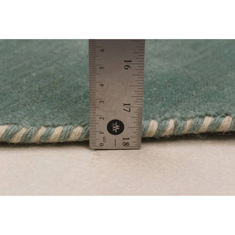 Kashkuli Gabbeh Turquoise Rug 9'9" x 9'9" - 9'9 x 9'9