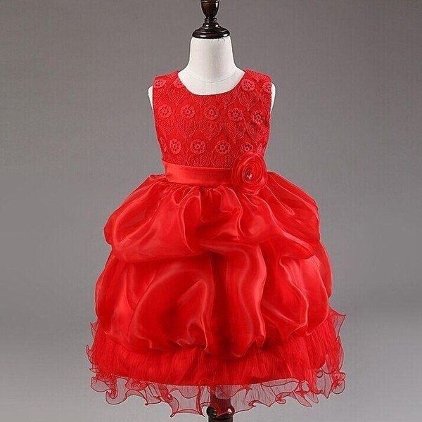 big girls red dresses