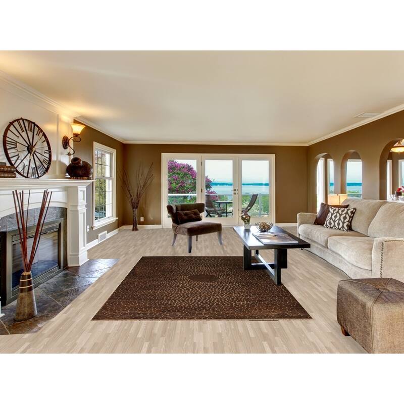 Brown Tribal Moroccan Oriental Area Rug Hand-knotted Wool Carpet - 5'11" x 9'0"