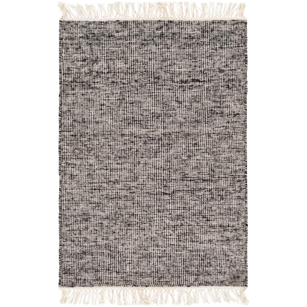 Hand-Woven Luther Solid Viscose Area Rug (9' x 12')