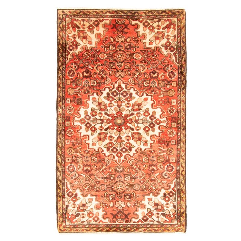ECARPETGALLERY Hand-knotted Andelz Copper Wool Rug - 2'10 x 4'10