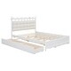 preview thumbnail 44 of 46, Queen Storage Platform Bed with Twin-XL Trundle & USB Ports