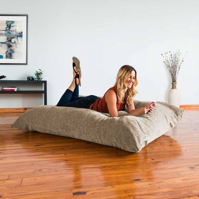 Jaxx Floor Chenille Pillow Bean Bag Lounger
