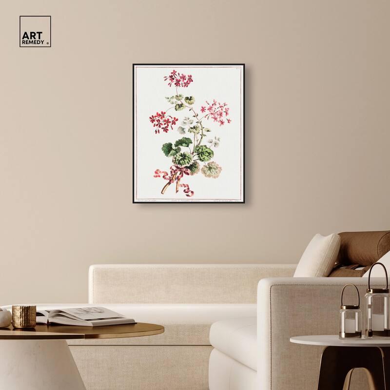 Carlet Variegated Geranium 1801 Canvas by Art Remedy