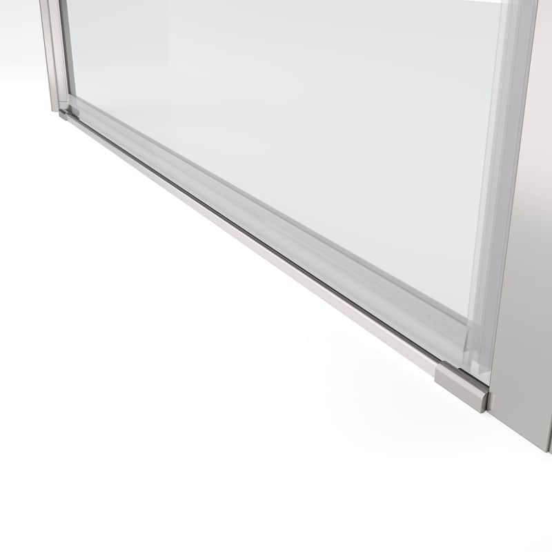 Semi-Frameless Pivot Shower Door with Tempered Glass