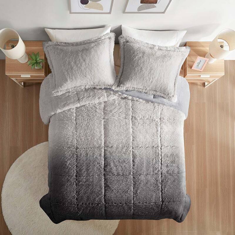 Ombre Shaggy Comforter Mini Set