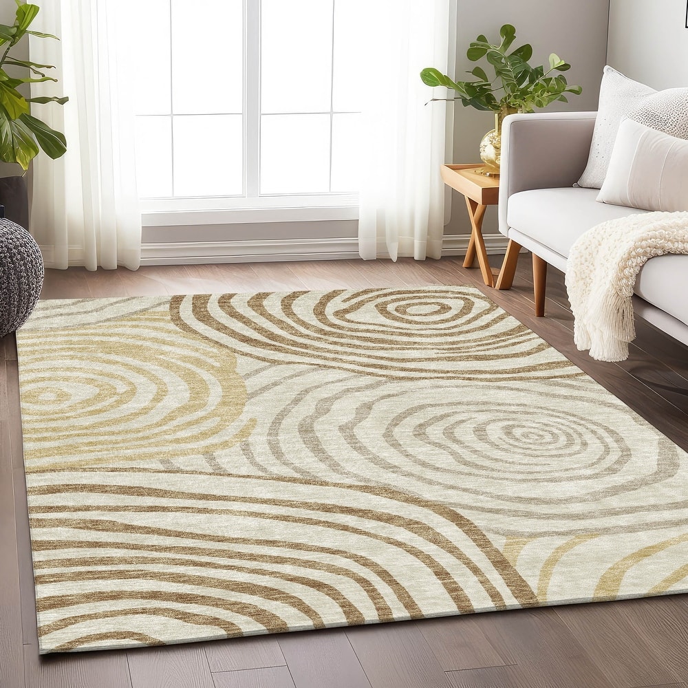 Premium Washable Super Soft Modern Mesmerize Mayfield Rug