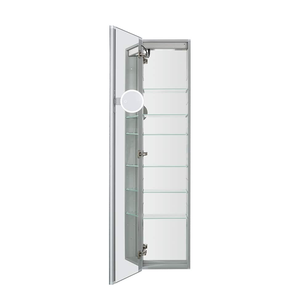 Medicine Cabinet With Light 15W x 70H x 5D Left Hinge - 15"x70"/Left-Hinge
