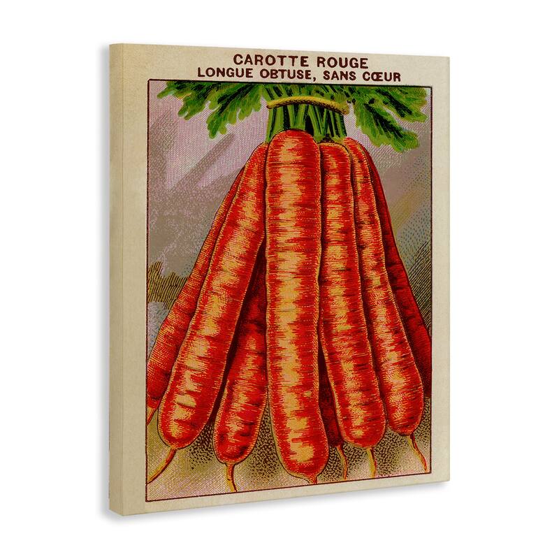 Stupell Country Vintage Carrots Canvas Wall Art Design By Lil' Rue