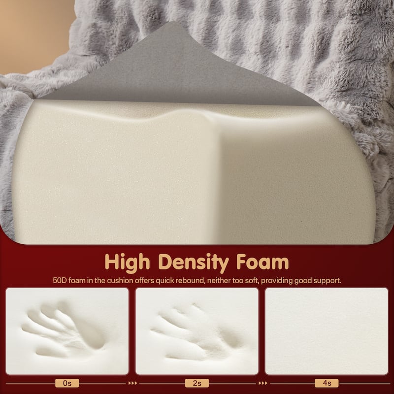 OVIOS Cloud-Like Plush Bean Bag Chair (Reinforced Pile Edition)