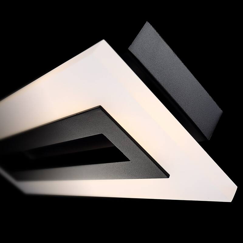 Shadow 17in LED Indoor or Outdoor Wall Light 3000k in Black