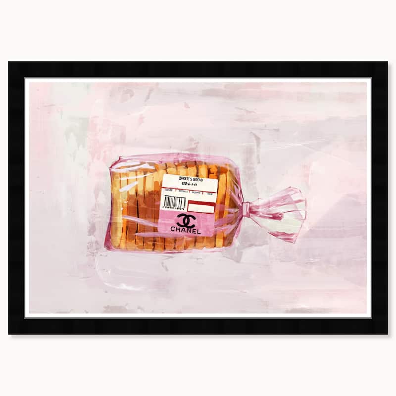Wynwood Studio Prints Food Cuisine Packaged Loaf No 5 Pink Wall Art